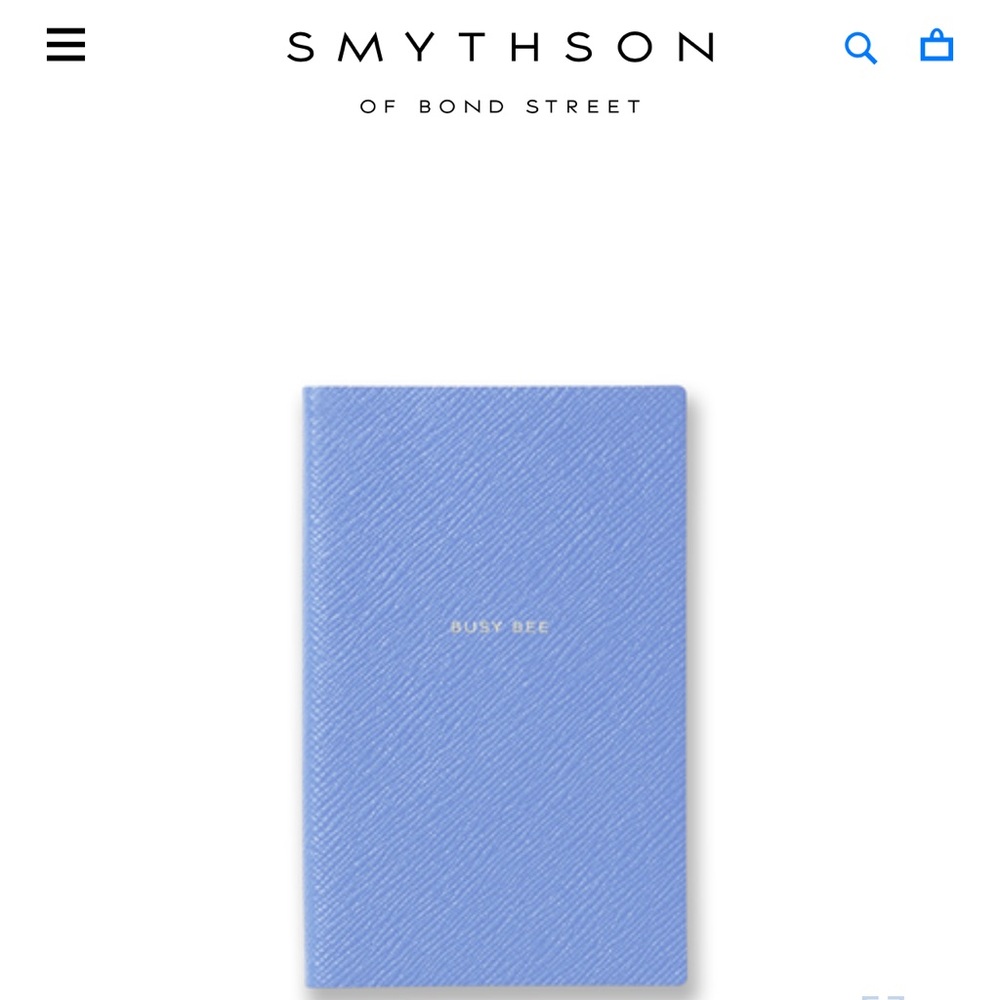 Smythson: Busy Bee Panama Notebook
